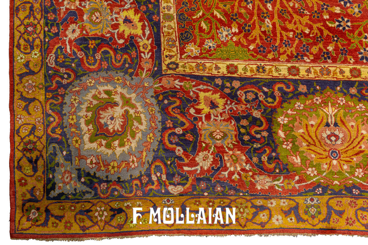 Mahal Ziegler Antique Rug Rust/Red Color n°:271323